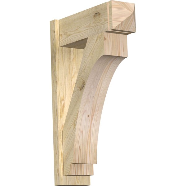 Ekena Millwork Imperial Rough Sawn Arts and Crafts Outlooker, Douglas Fir, 8"W x 24"D x 36"H OUT08X24X36IMP03RDF - main